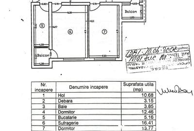 Apartament cu 3 camere decomandat în Central