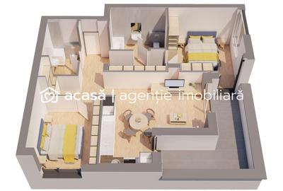 Apartament cu 3 camere decomandat în UTA - 1