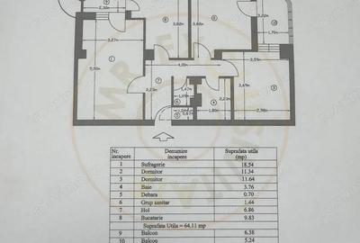 Apartament cu 3 camere decomandat în Găvana - 1