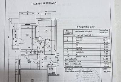 Apartament cu 3 camere decomandat, mobilat în Platoul Izvor - 1