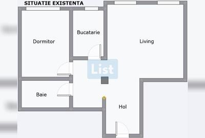 Apartament cu 2 camere semidecomandat, mobilat în Central - 11