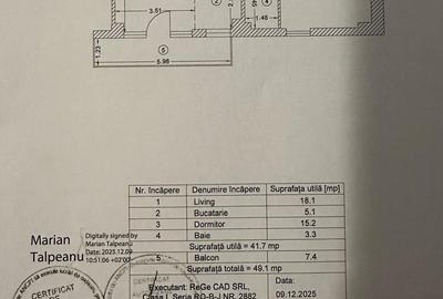 Apartament cu 2 camere în Decebal