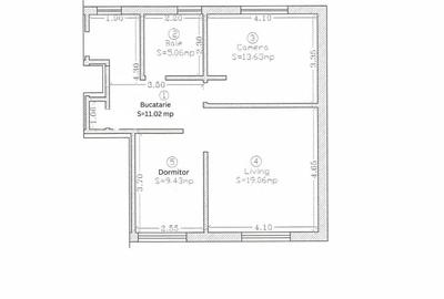Apartament cu 3 camere decomandat, mobilat în Giarmata-Vii - 2