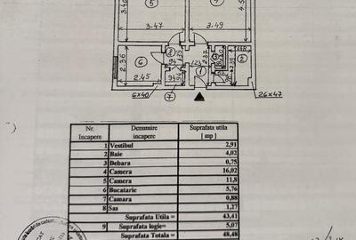 Apartament cu 2 camere decomandat în Berceni - 10