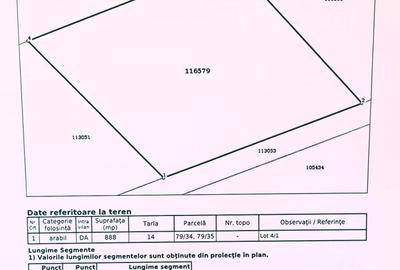 Teren Construcții intravilan de 888 mp, în Central - 5