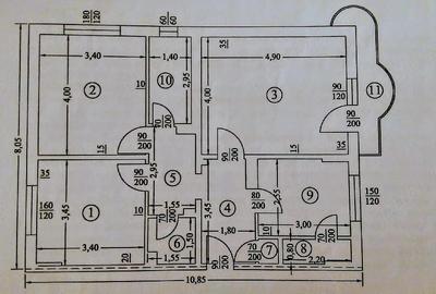 Apartament cu 3 camere decomandat în Cantacuzino - 1