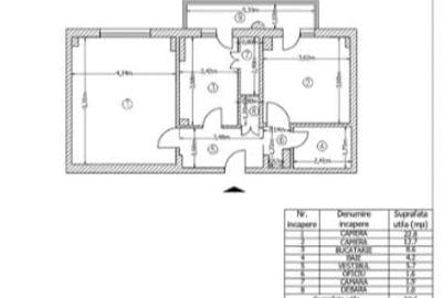 Apartament cu 2 camere decomandat în Iancului