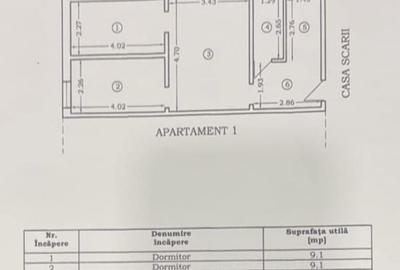 Apartament cu 3 camere semidecomandat în Inel II