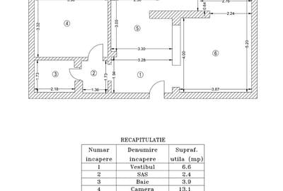 Apartament cu 2 camere decomandat în Virtuții