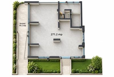 Spațiu comercial, de 271.2 mp, în Pipera