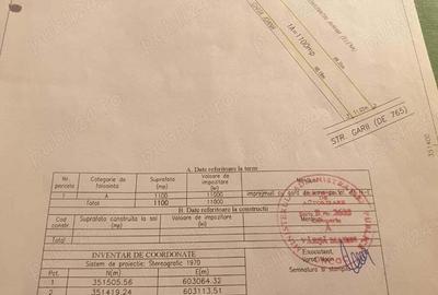 Teren de 1100 mp, în Grădiștea - 1