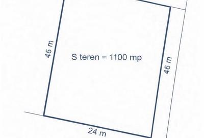 Teren de 1100 mp, în Șagului