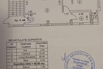 Apartament cu 2 camere în Bucureștii Noi