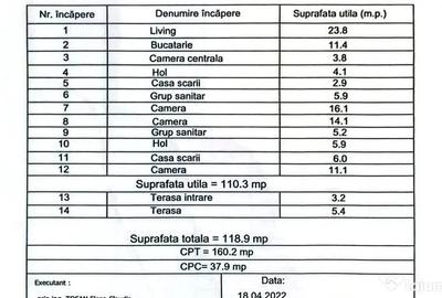 Casă cu 4 camere cu Teren 160 Mp în Central