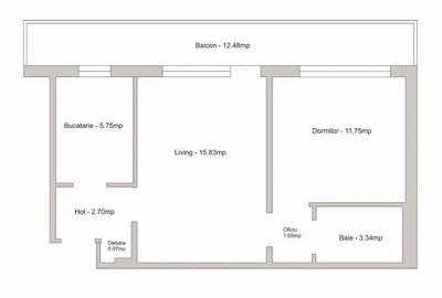 Apartament cu 2 camere semidecomandat în Brâncoveanu - 1