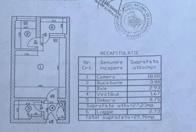 Garsonieră semidecomandată în Apărătorii Patriei