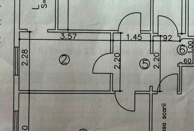 Apartament cu 2 camere decomandat în Central
