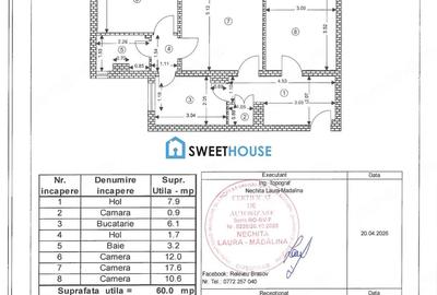 Apartament cu 3 camere în Calea București