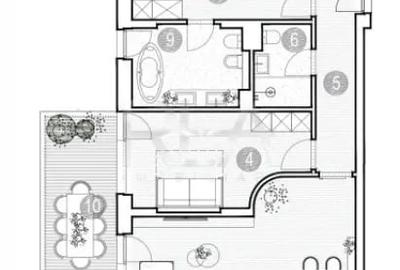 Apartament cu 4 camere semidecomandat în Grivița