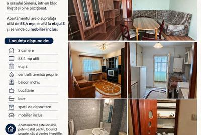 Apartament cu 2 camere decomandat în Central
