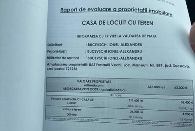 Casă cu 4 camere în Măneuți