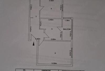 Apartament cu 3 camere decomandat în Ultracentral