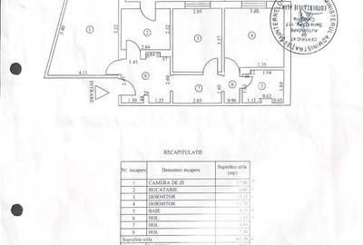 Apartament cu 3 camere decomandat în Central