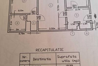 Apartament cu 2 camere semidecomandat în Moșilor - 1