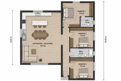 Casă cu 4 camere cu Teren 420 Mp în Central - 8