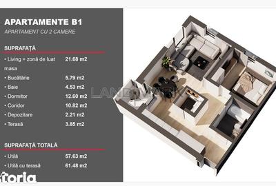 Apartament cu 2 camere în Dumbrăvița - 7