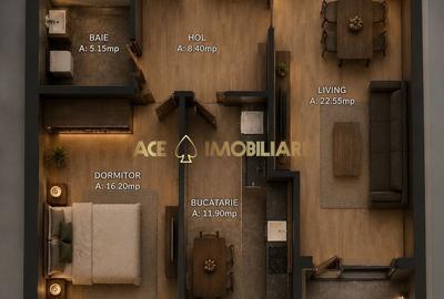 Apartament cu 2 camere în Central