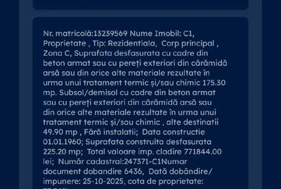 Casă cu 7 camere cu Teren 405 Mp în Unirii