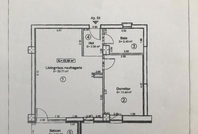 Apartament cu 2 camere, mobilat în Tipografilor - 3