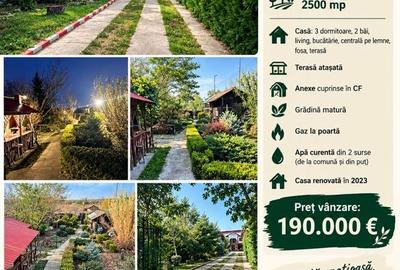 Casă cu 3 camere în Potigrafu
