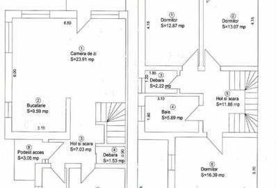 Duplex cu 5 camere cu Canalizare în Central - 8