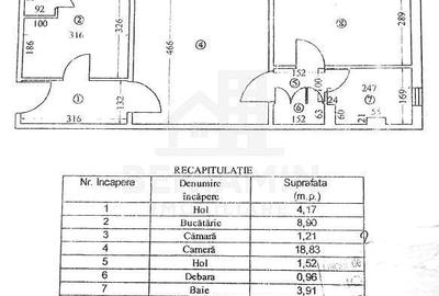 Apartament cu 2 camere semidecomandat în Brazda lui Novac