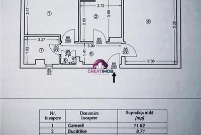 Apartament cu 2 camere decomandat, mobilat în Republicii - 18