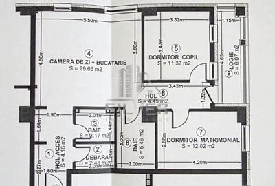 Apartament cu 3 camere semidecomandat, mobilat în Florești - 11