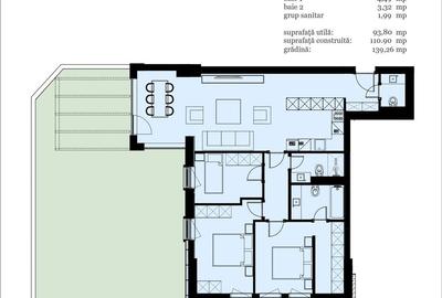 Apartament cu 4 camere în Central