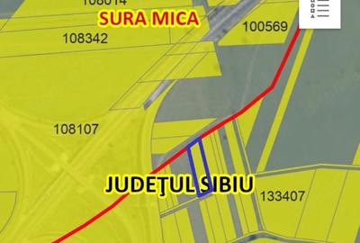 Teren de 1950 mp, în Vest