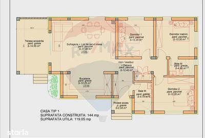 Casă cu 4 camere cu Teren 500 Mp în Recea