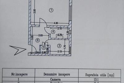 Apartament cu 2 camere decomandat în Central