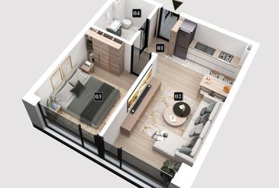 Apartament cu 2 camere în Militari