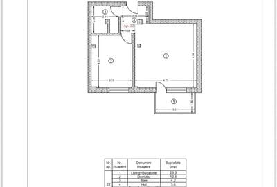 Apartament cu 2 camere în Central
