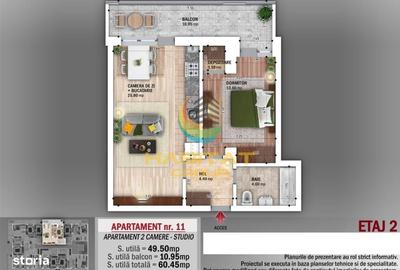 Apartament cu 2 camere semidecomandat în Titan