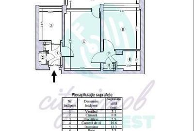 Apartament cu 2 camere semidecomandat în Parcul Circului - 2