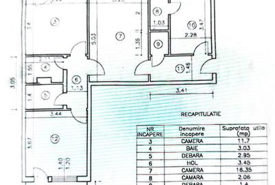 Apartament cu 3 camere decomandat în Podu Roș - 2