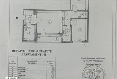 Apartament cu 3 camere în Tei