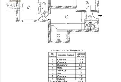 Apartament cu 2 camere semidecomandat, mobilat în Pantelimon