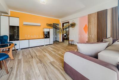 Apartament cu 2 camere semidecomandat, mobilat în Borhanci